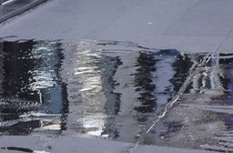 Mirror Paris. Puddle.