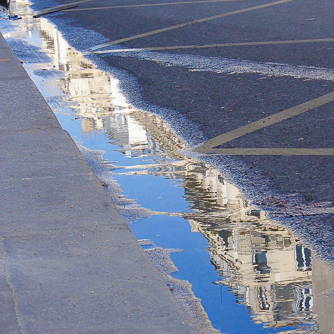 Paris in a puddle