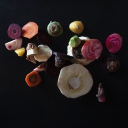 root vegetables off cuts